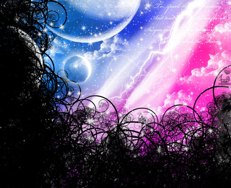 Cosmic Sky with Planets