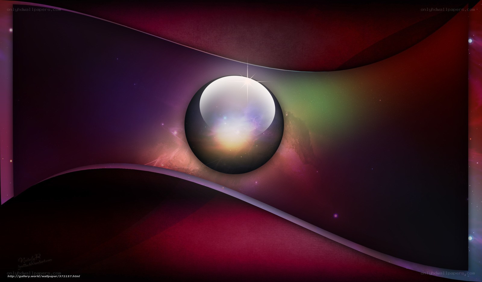 Cosmic sphere in nebula
