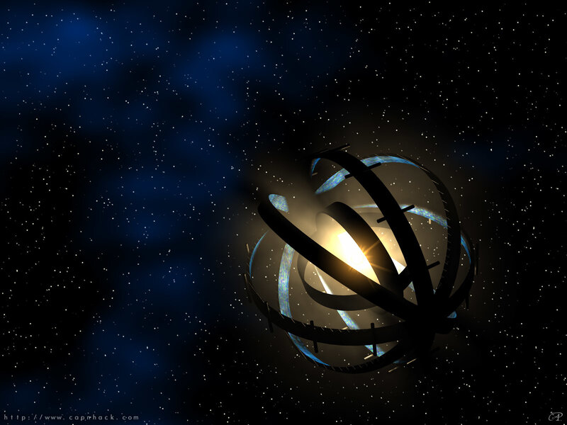 Cosmic sphere in starfield