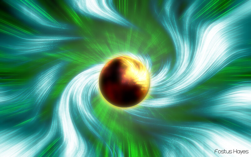 Cosmic sphere with energy waves