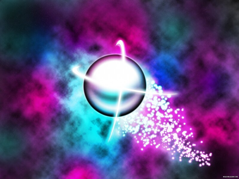 Cosmic sphere with glowing particles