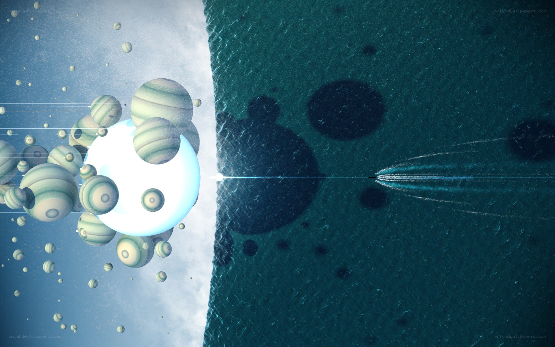 Cosmic spheres and ocean