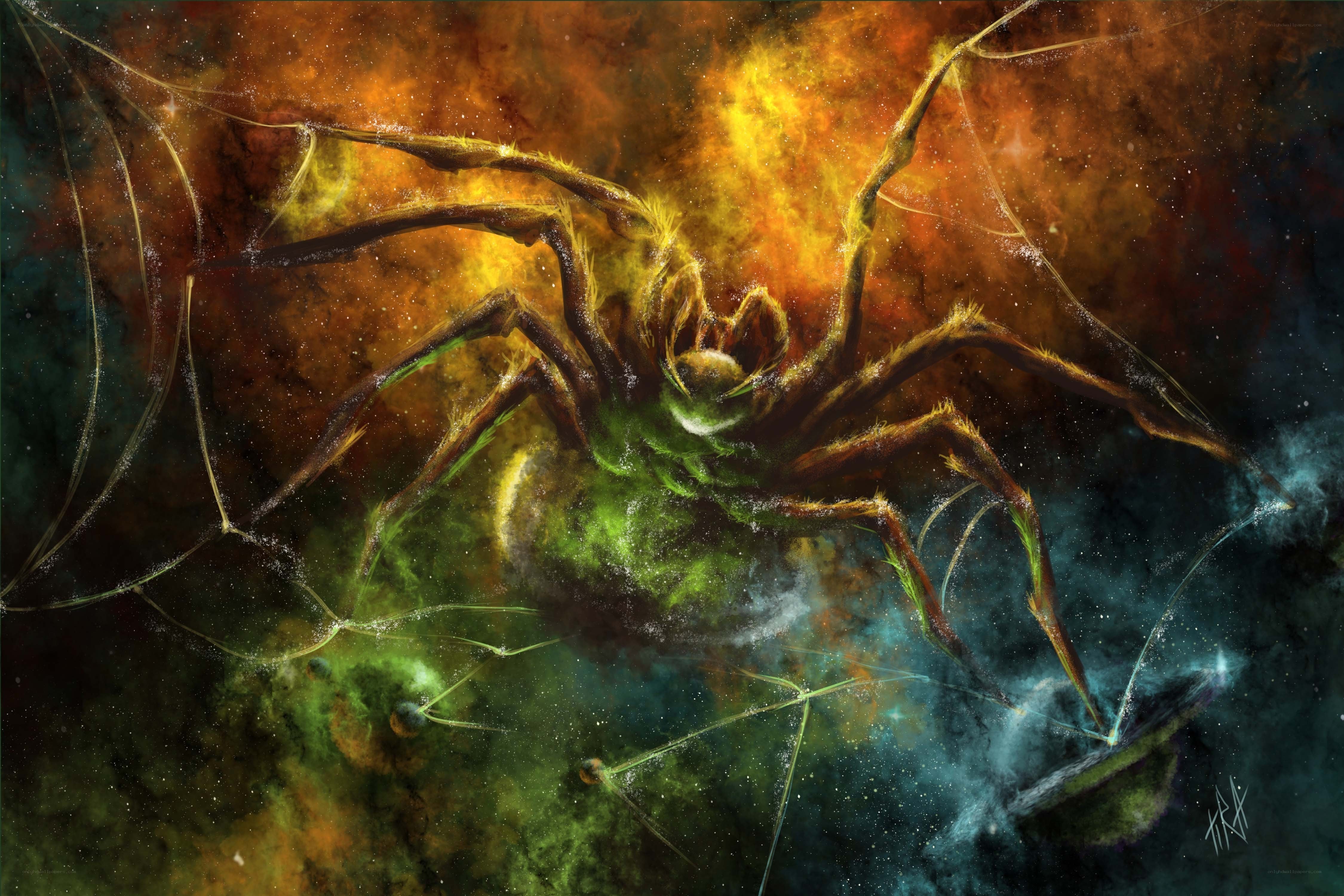 Cosmic spider in nebula