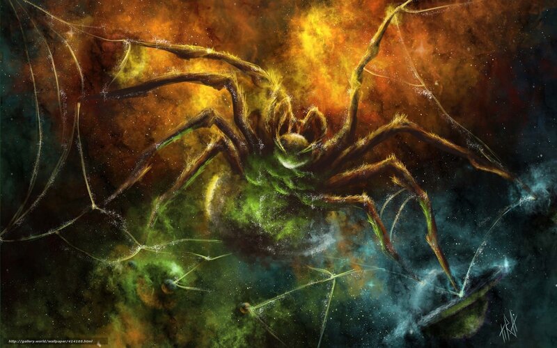 Cosmic spider in nebula