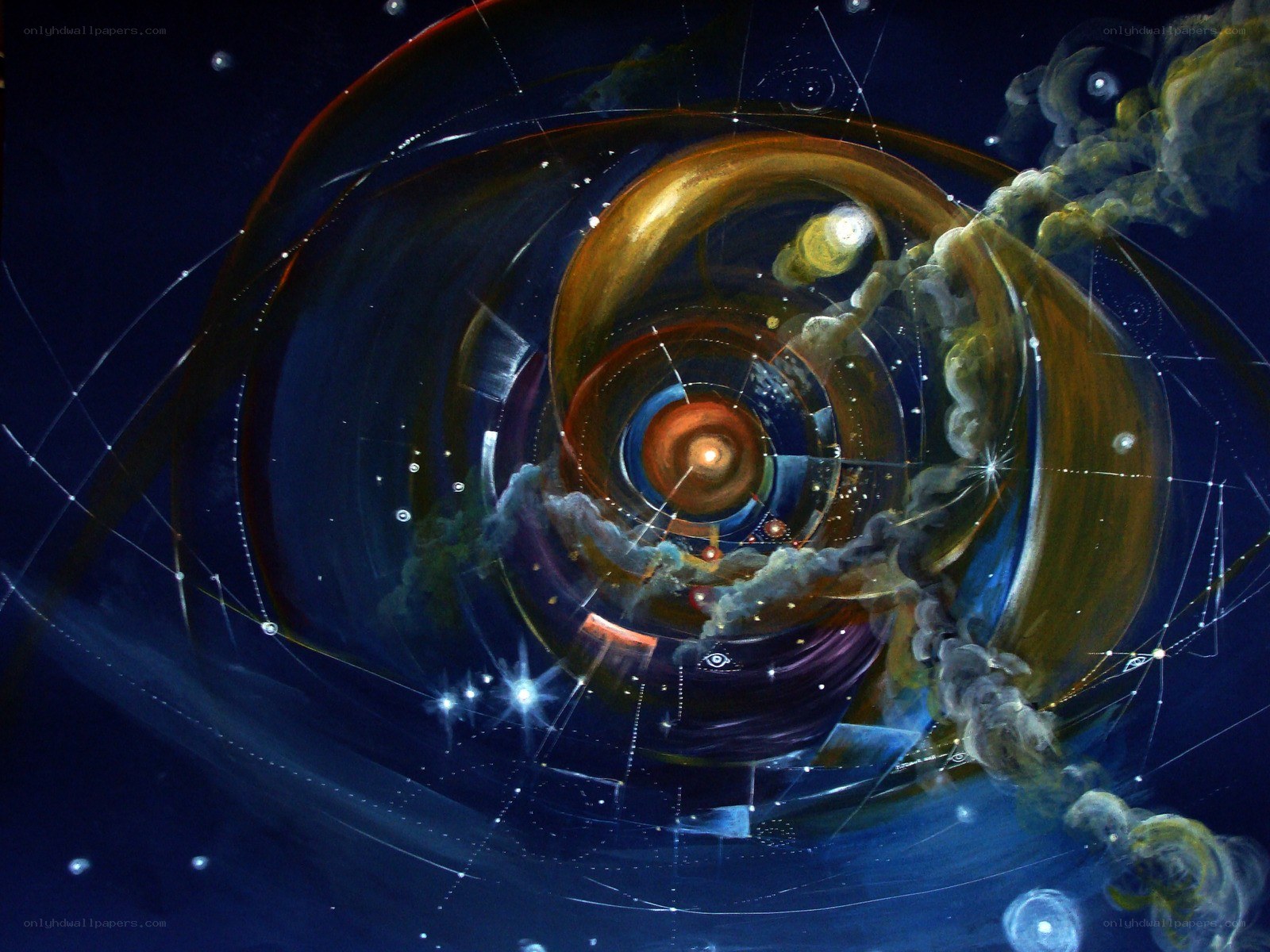 Cosmic spiral galaxy
