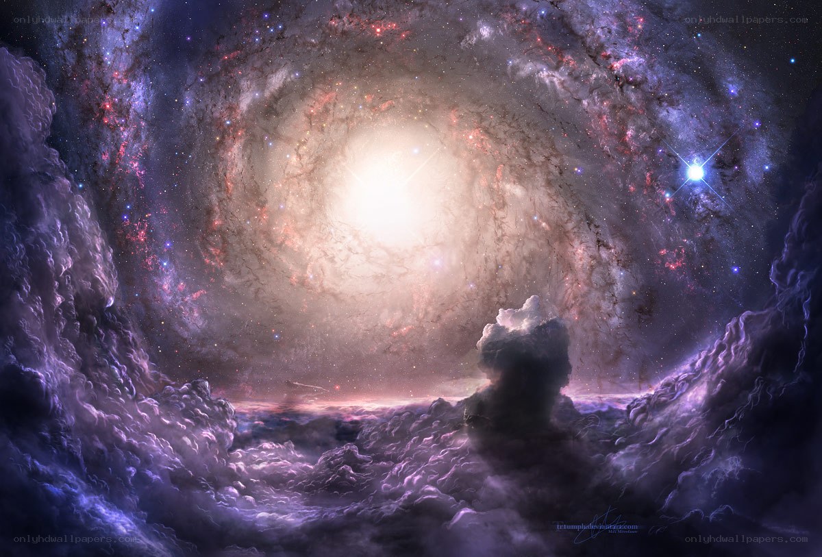 Cosmic spiral galaxy view