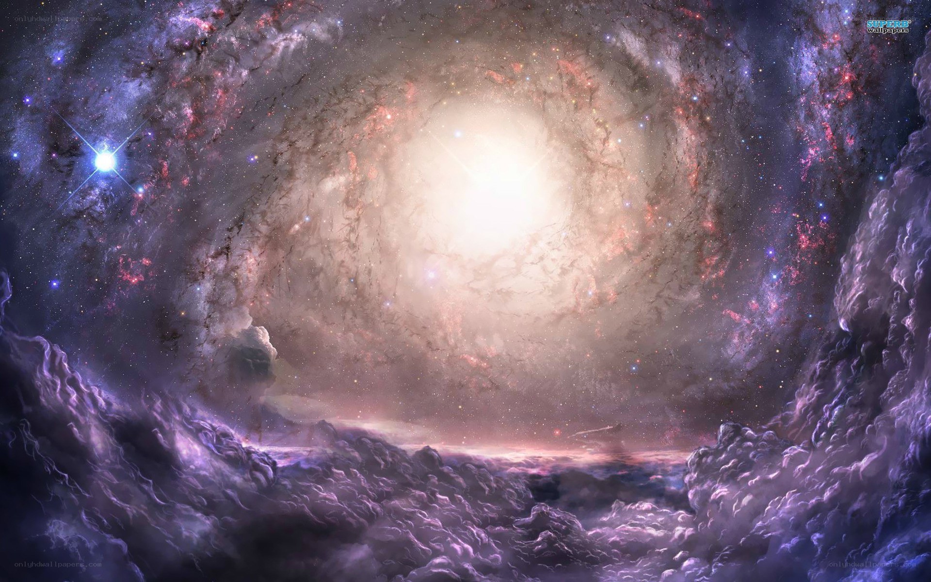 Cosmic spiral galaxy view