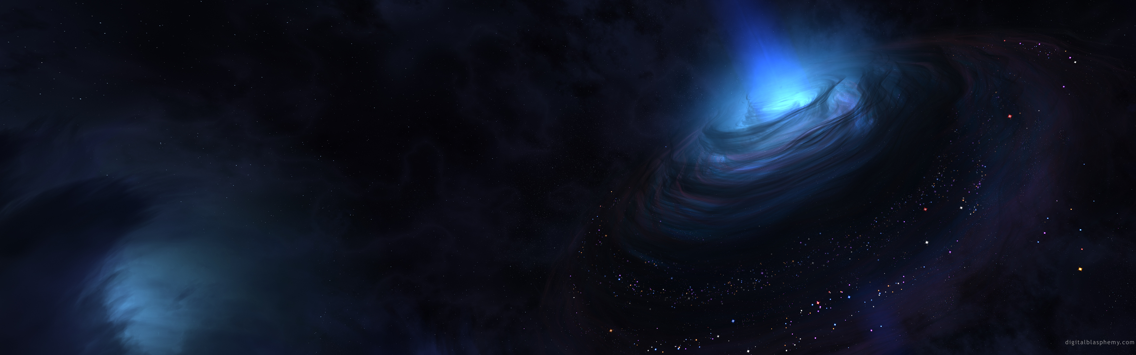cosmic spiral nebula