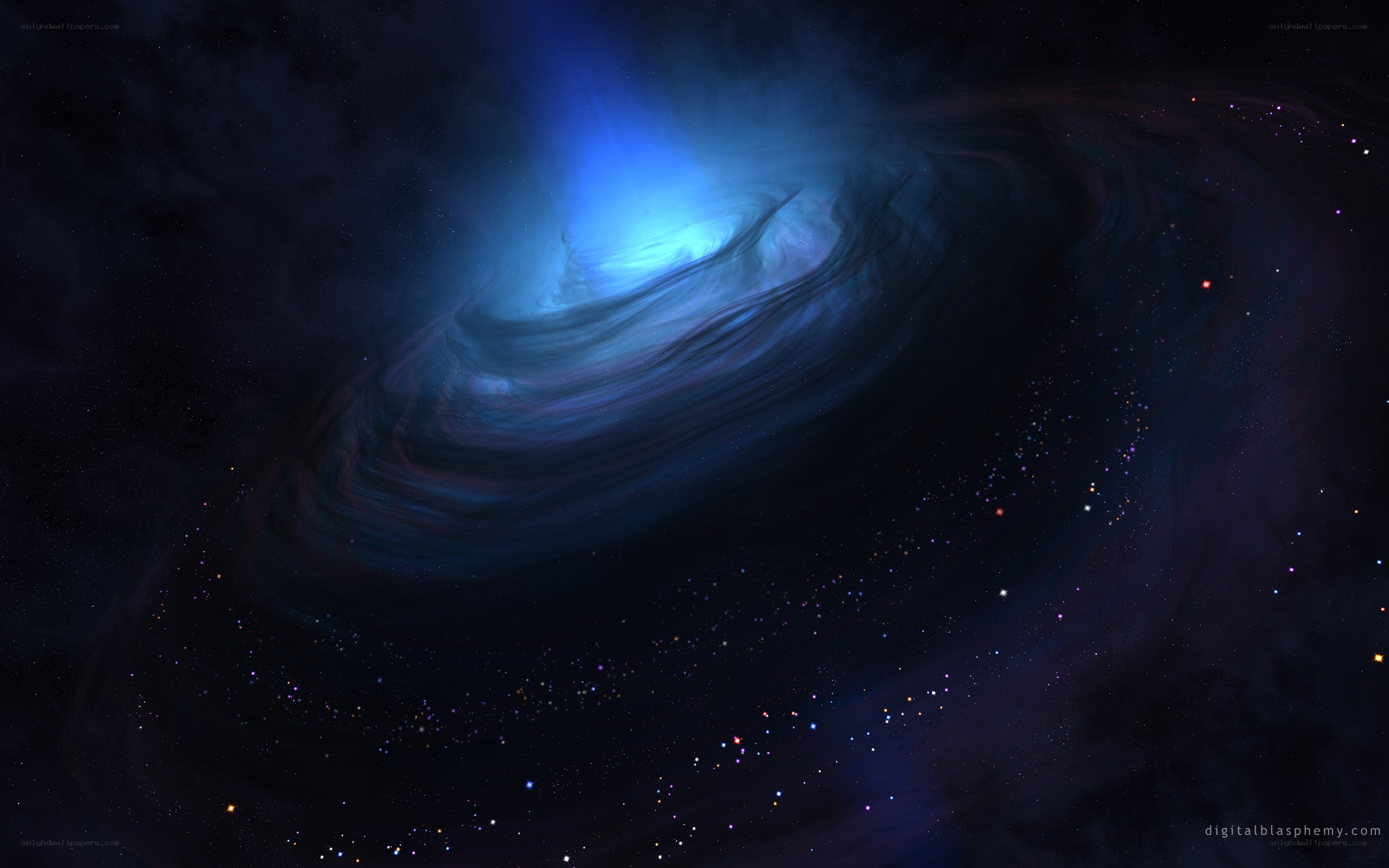 Cosmic spiral nebula