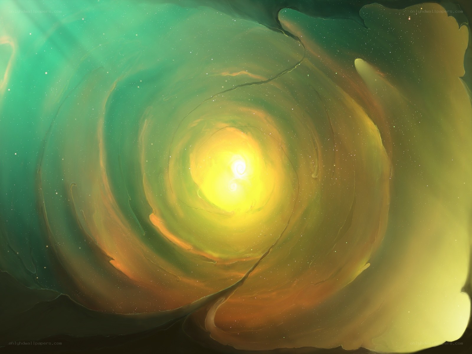 cosmic spiral nebula