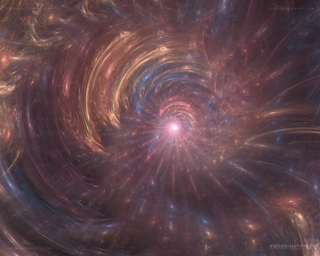 Cosmic spiral nebula