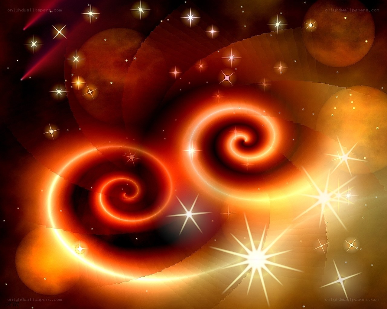 Cosmic spiral stars