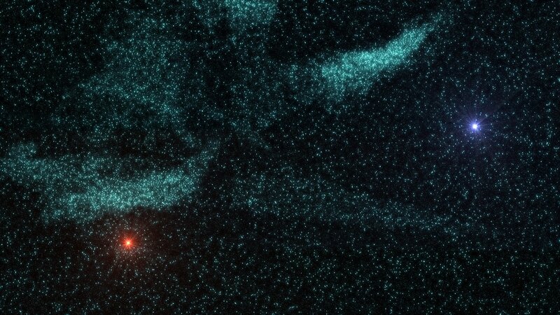 cosmic star field with nebulae