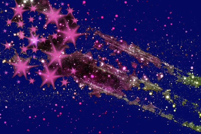 Cosmic starburst in deep space