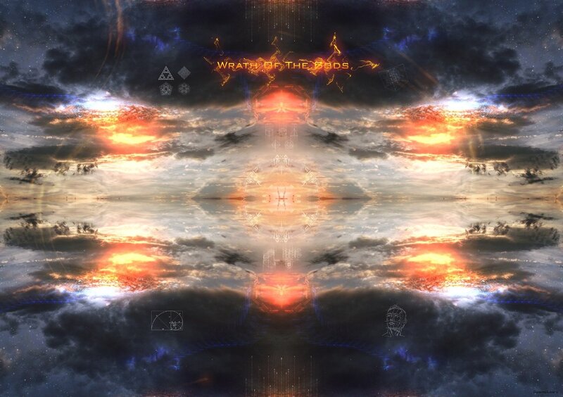 Cosmic Storm with Text