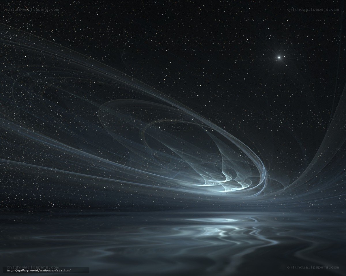 Cosmic swirl over water