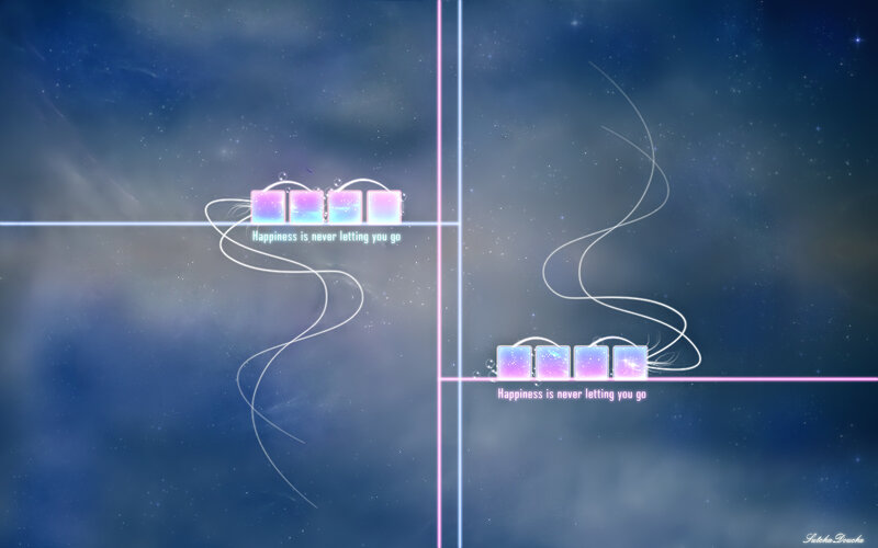 Cosmic text art with quote