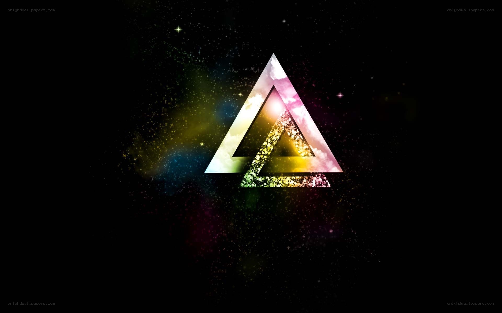 cosmic triangle art