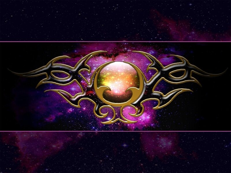 cosmic tribal emblem