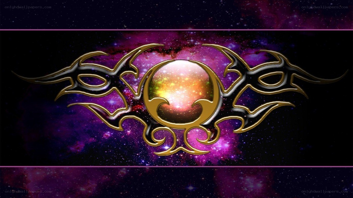 cosmic tribal logo design