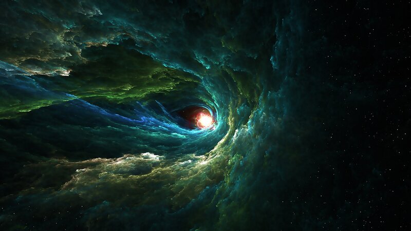 Cosmic Tunnel with Nebula