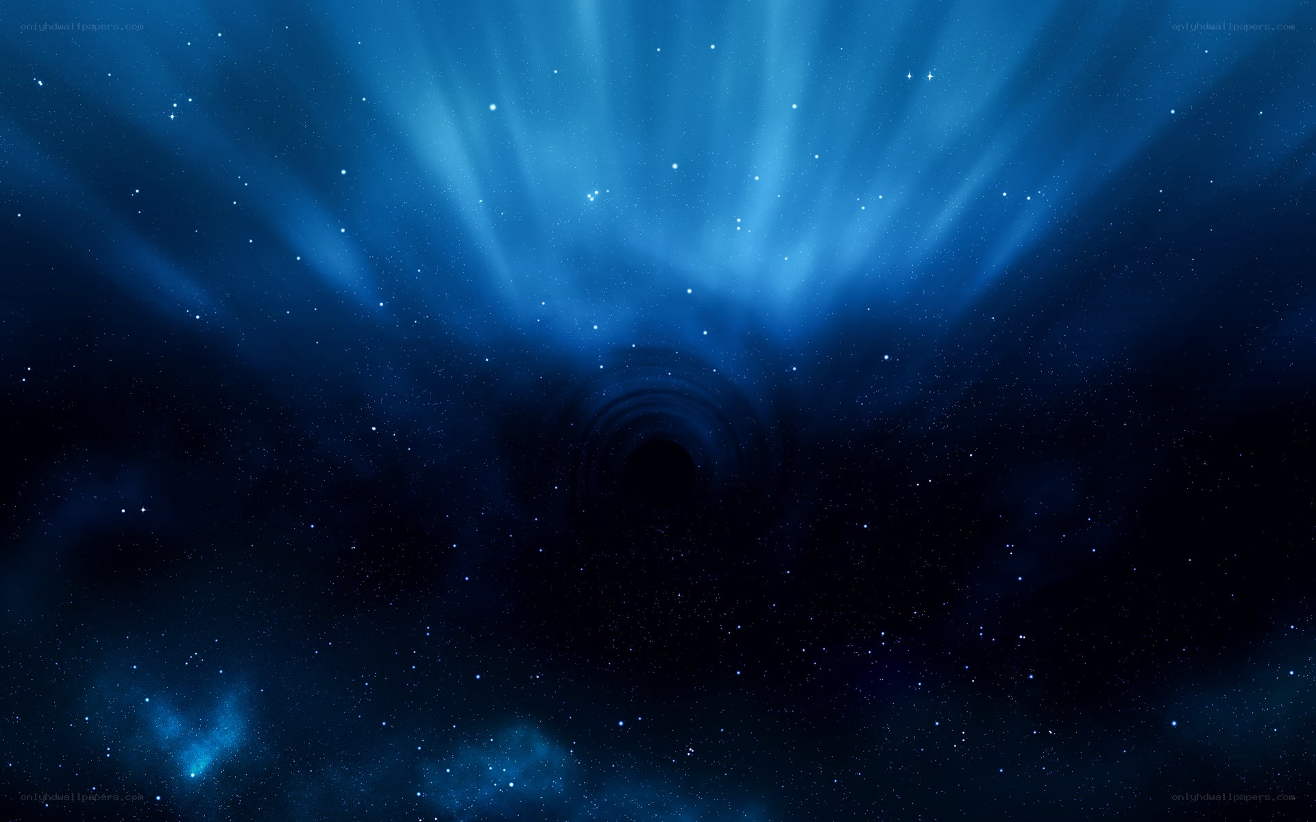 cosmic tunnel with stars