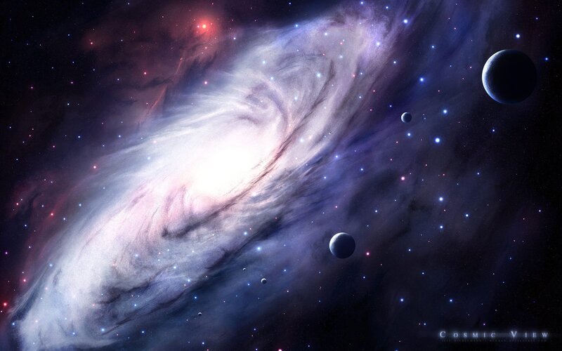 Cosmic View of a Spiral Galaxy