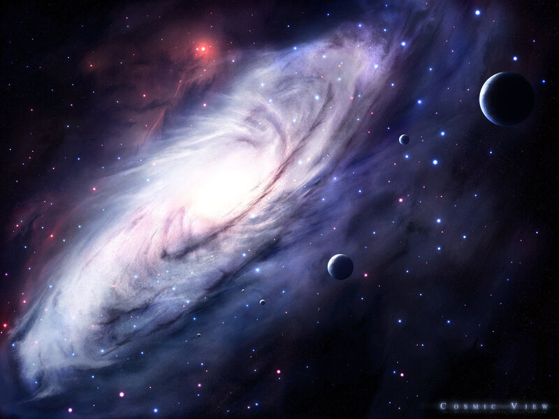 Cosmic View of a Spiral Galaxy