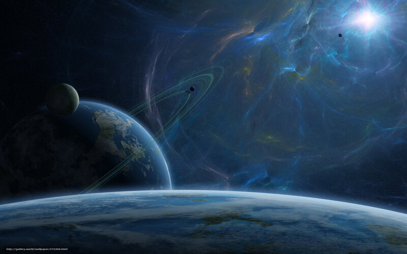 Cosmic view of Earth and planets