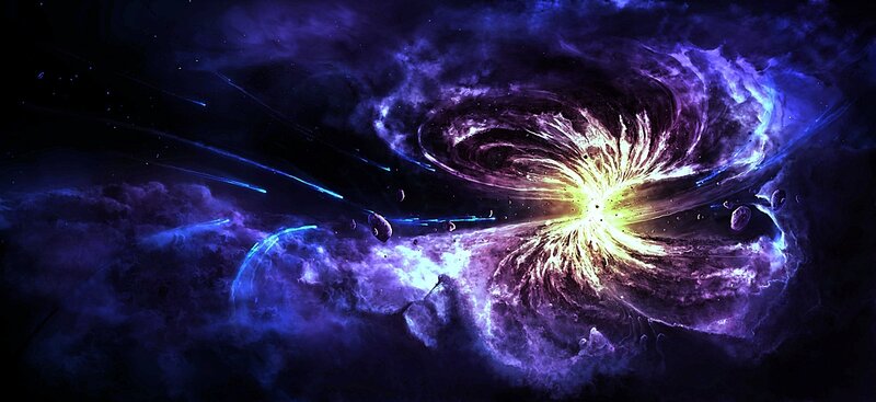 cosmic vortex in deep space