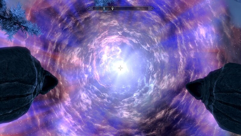 cosmic vortex in sky