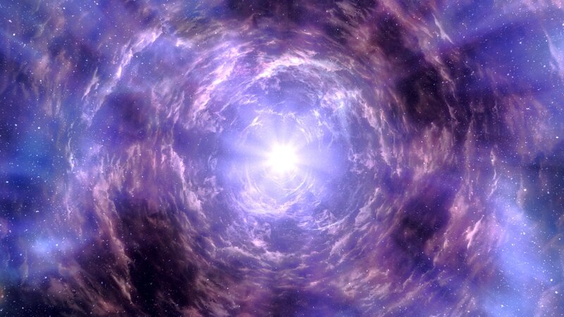 cosmic vortex with bright center