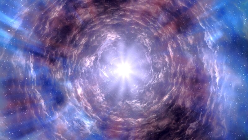 cosmic vortex with bright center