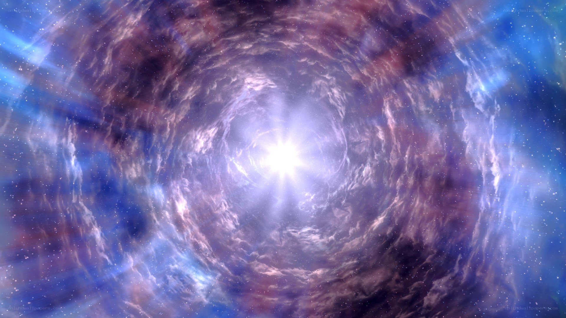 cosmic vortex with bright center