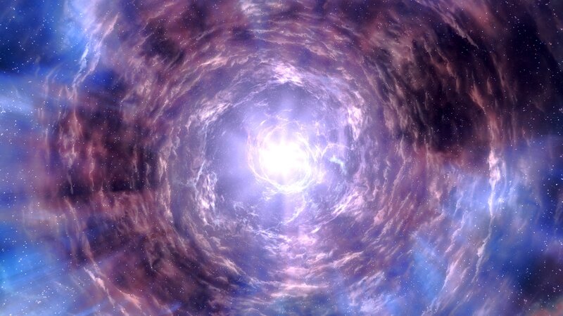 Cosmic Vortex with Nebula