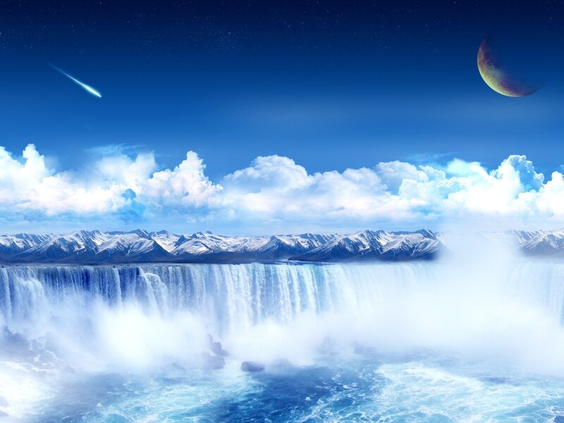 Cosmic waterfall landscape