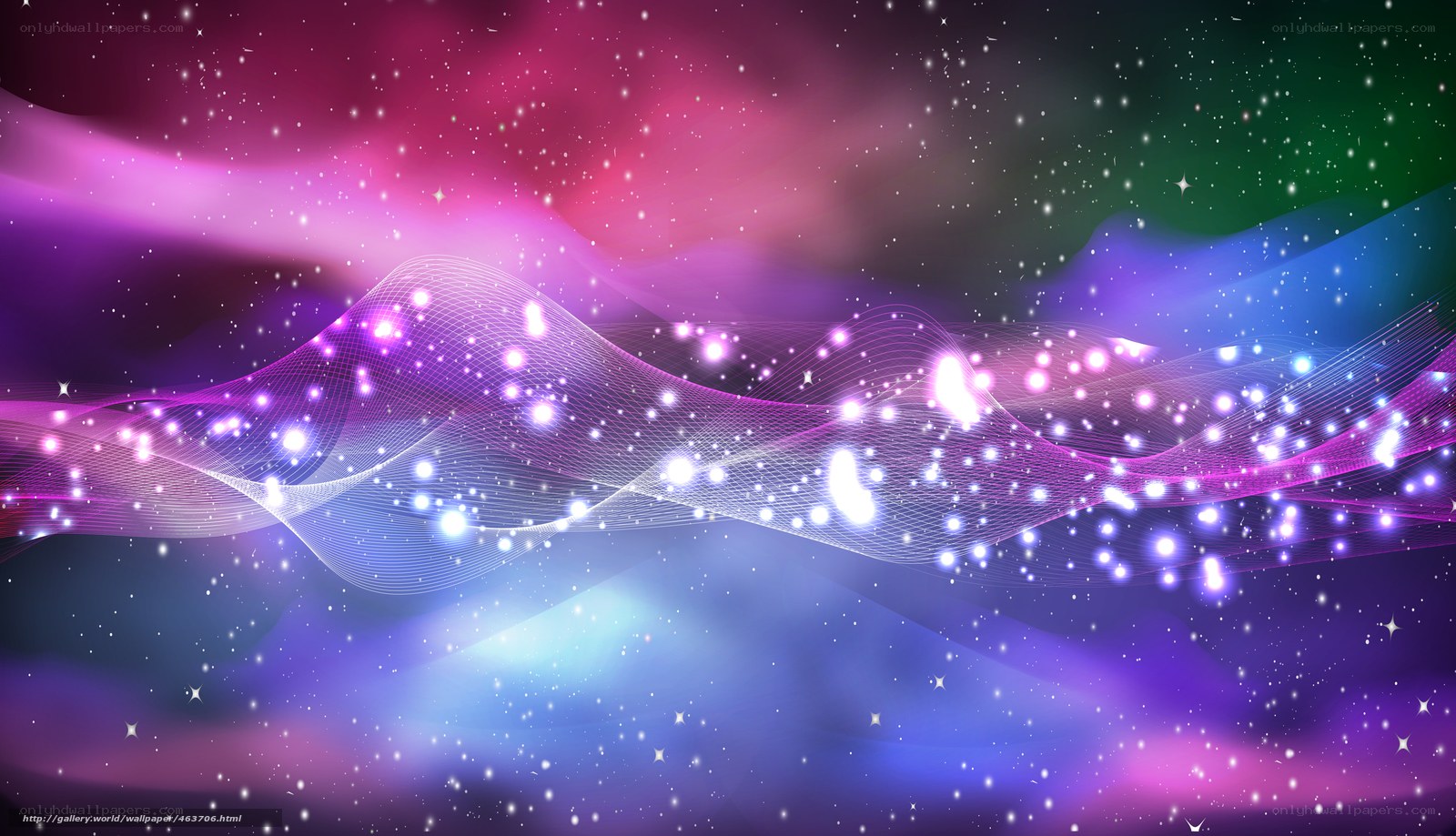 Cosmic wave with stars