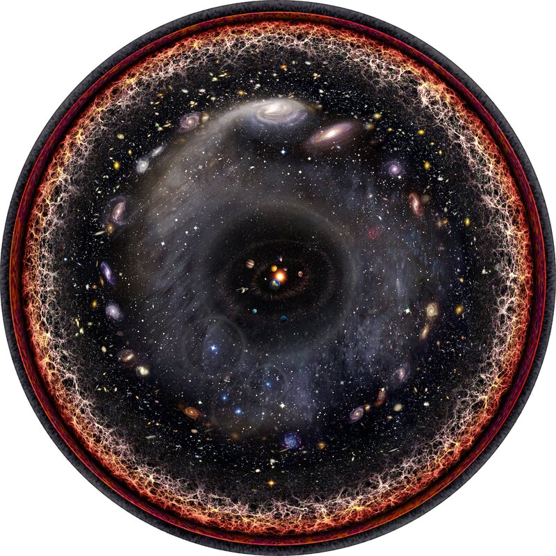Cosmic Web of Galaxies — Black