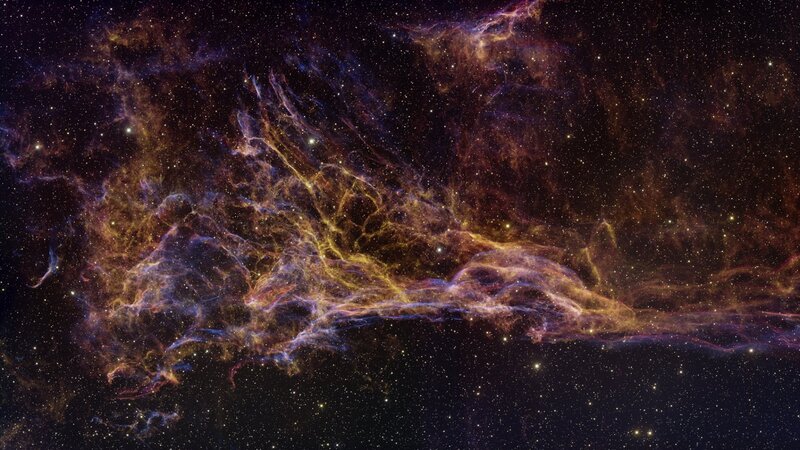 Cosmic web of stars and nebula