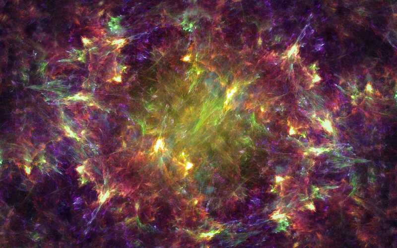 Cosmic web of stars and nebulae