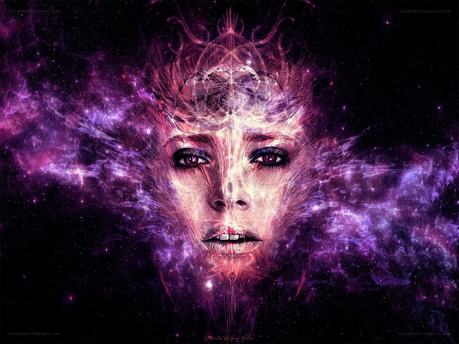 cosmic woman portrait
