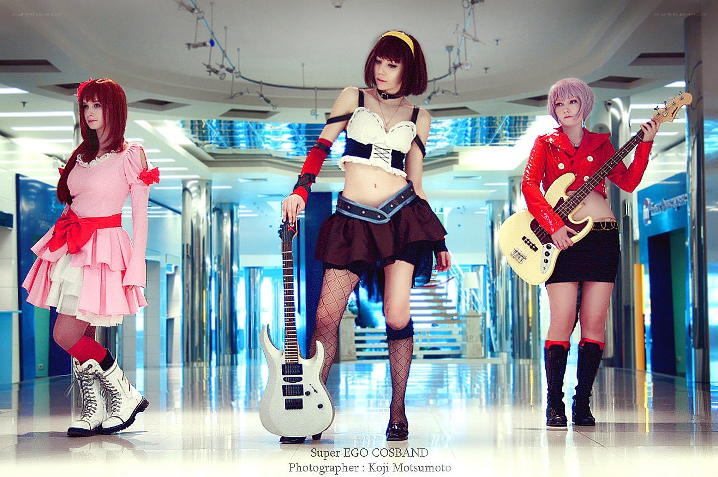 Cosplay band in mall