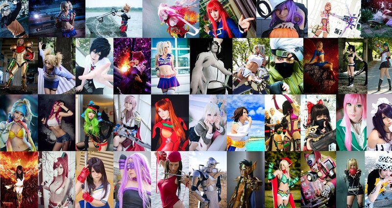 Cosplay collage from various characters