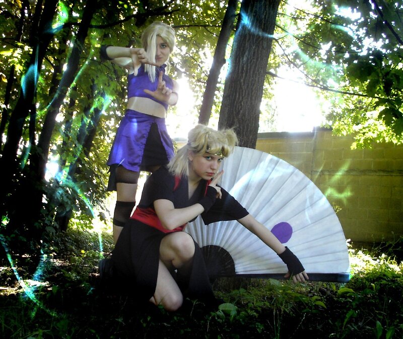 cosplay in forest setting