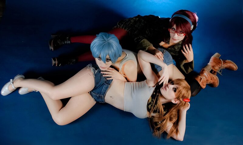 cosplay of three anime characters