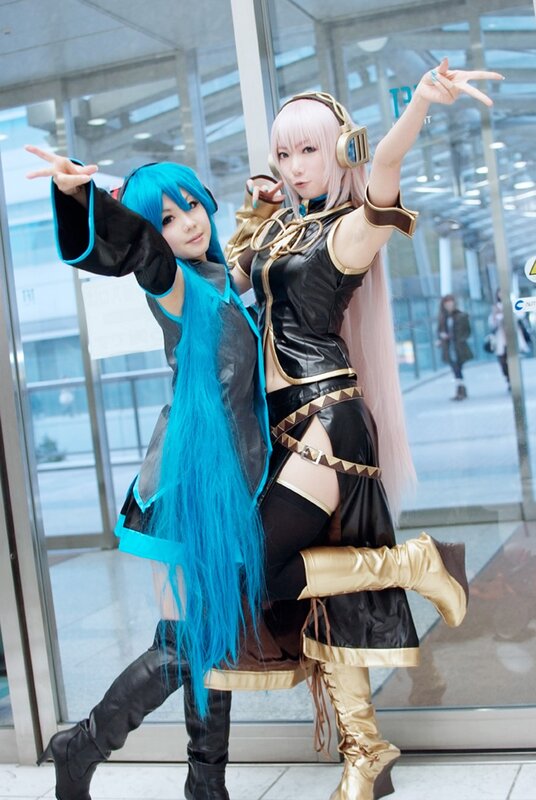 Cosplay of two anime characters