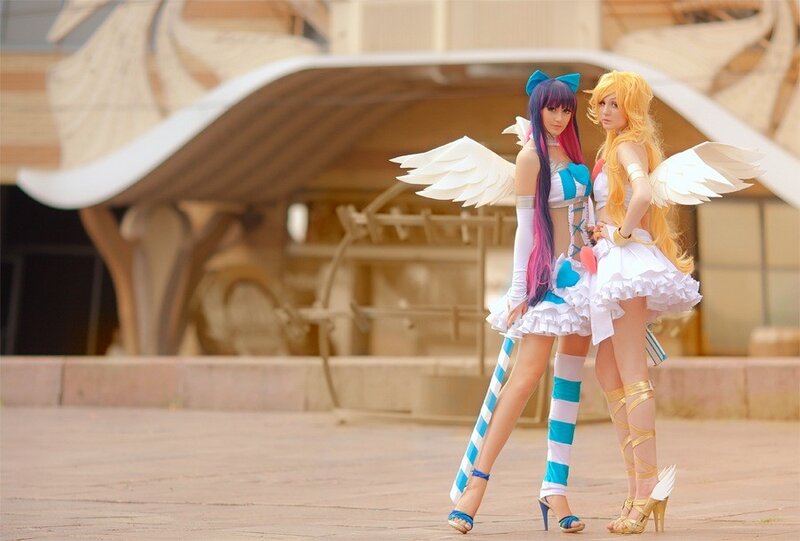 cosplay of two anime characters