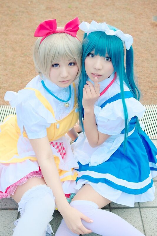 Cosplay of two anime characters