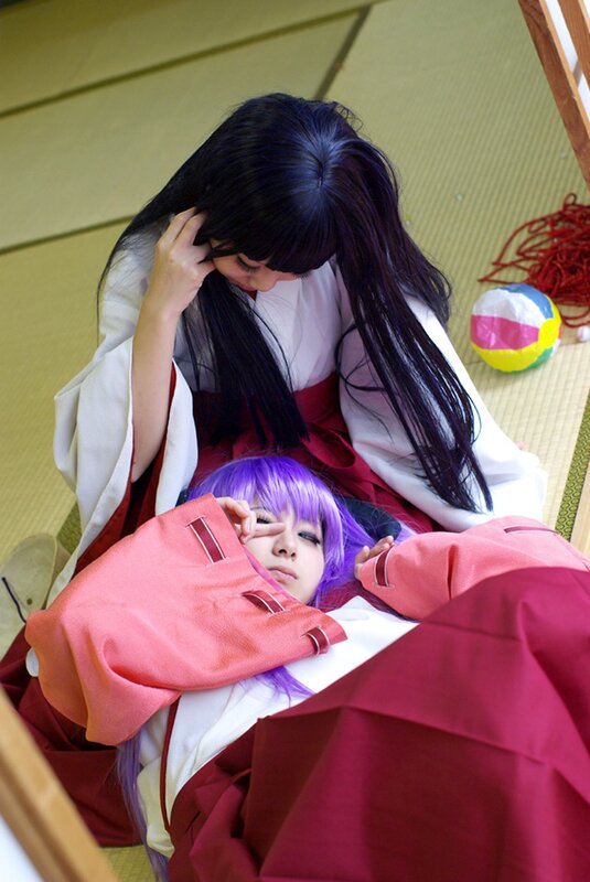 Cosplay of two anime characters