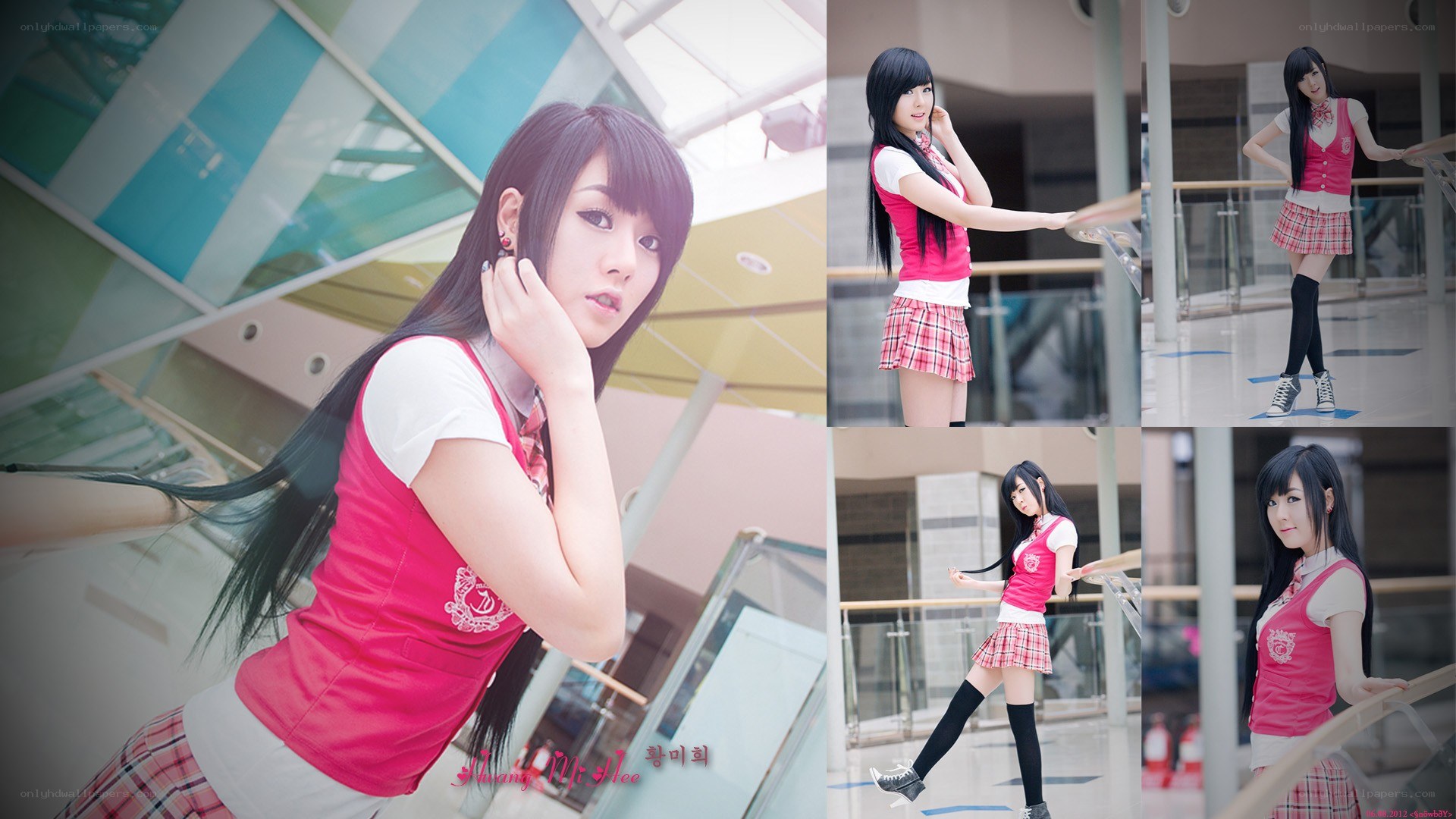 cosplay photoshoot collage